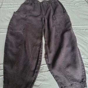 Cedar & Vine Slate Gray Linen Trousers